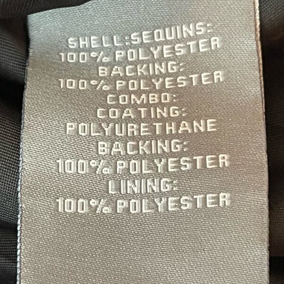 Bagatelle Red Black White Sequined Plaid Whimsical Glam Fringe Jacket NWT Size L - Picture 10 of 13